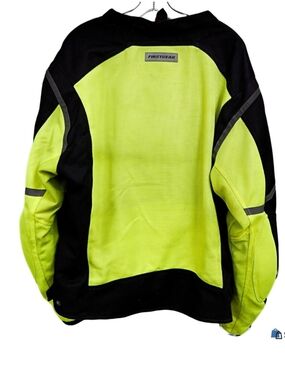 High-Visibility Men's Motorcycle Jacket - Yellow/Black